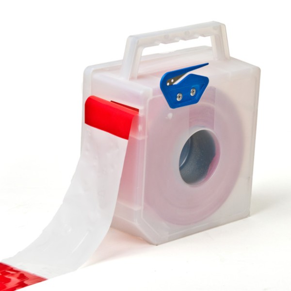 Abrollbox für Absperrband, Polyethylen,