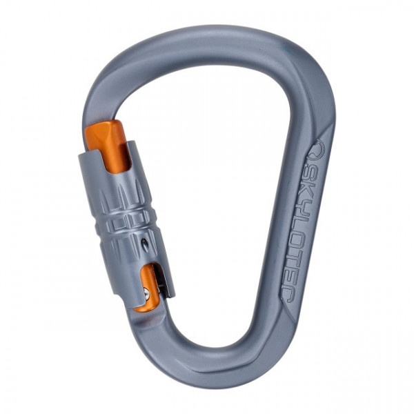 Karabiner SKYLOTEC TONDO-WG, Twistlock, grau
