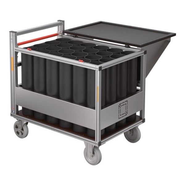 Rollcontainer Atemluftflaschen mit