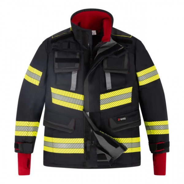 Überjacke S-GARD BAVARIA BLACK, schwarzblau-rot
