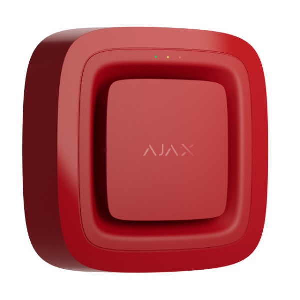 Alarmsirene mit Blitzlicht AJAX FireProtect, rot