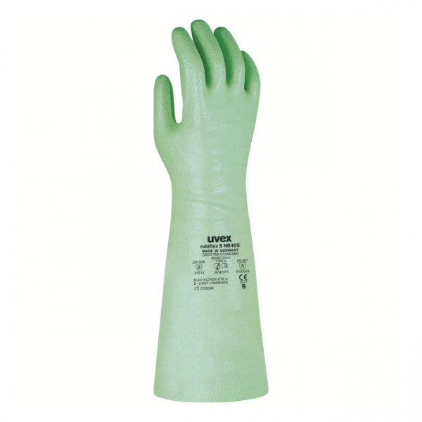 Chemikalienschutzhandschuh UVEX rubiflex S