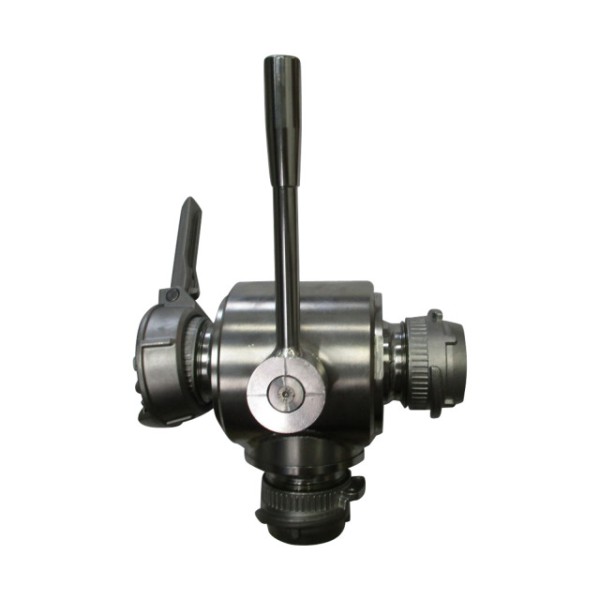 Dreiwegehahn DN 50, Anschluss TW 50