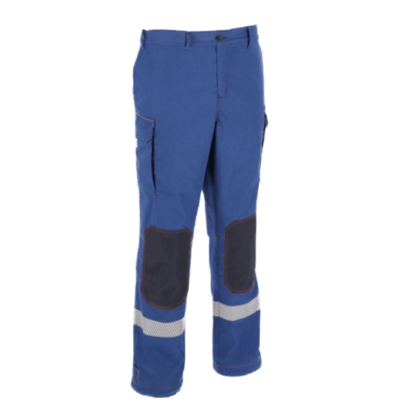 Bundhose Jugendfeuerwehr NOVOTEX, blau,Reflex silb