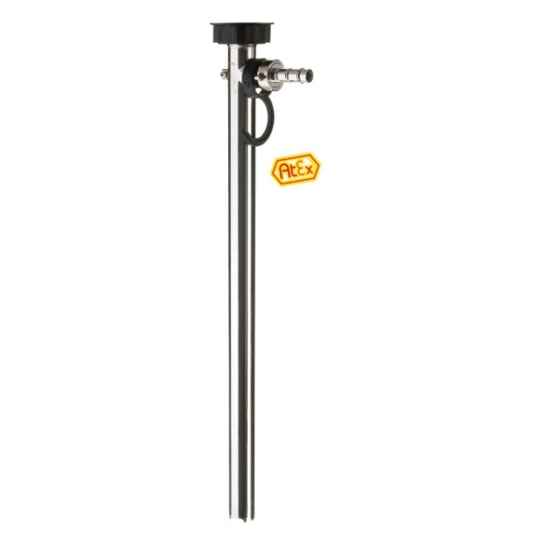 Pumpwerk FLUX aus Edelstahl 1.4571, Länge 1200 mm