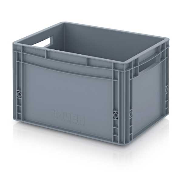 Eurobox aus Polypropylen,400x300x270 mm,silbergrau