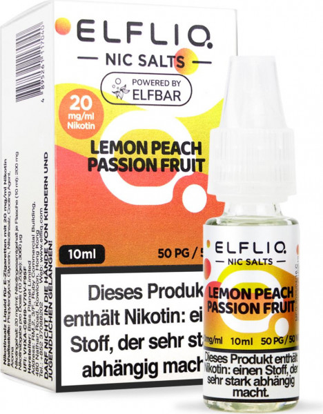 ELFLIQ-E-LIQUID, LEMON PEACH