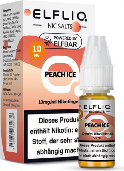 ELFLIQ-E-LIQUID, PEACH ICE