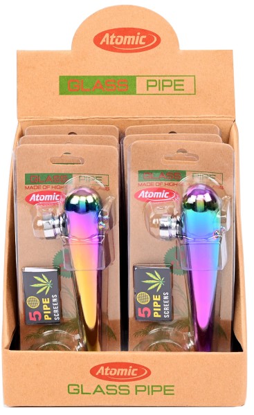 ATOMIC GLAS PIPE RAINBOW