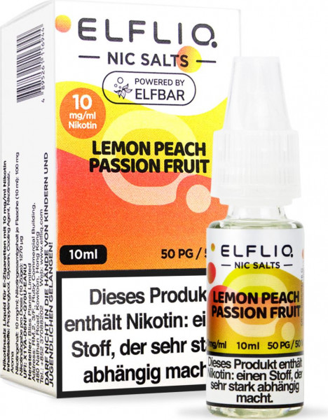ELFLIQ-E-LIQUID, LEMON PEACH