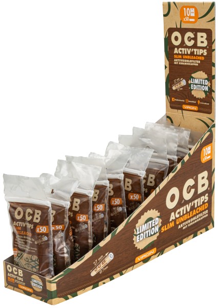 OCB ACTIV TIPS SLIM UNBL. LI