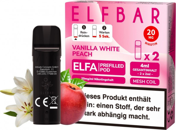 ELFBAR ELFA PODS-VAN.W.PEACH