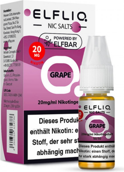 ELFLIQ-E-LIQUID, GRAPE