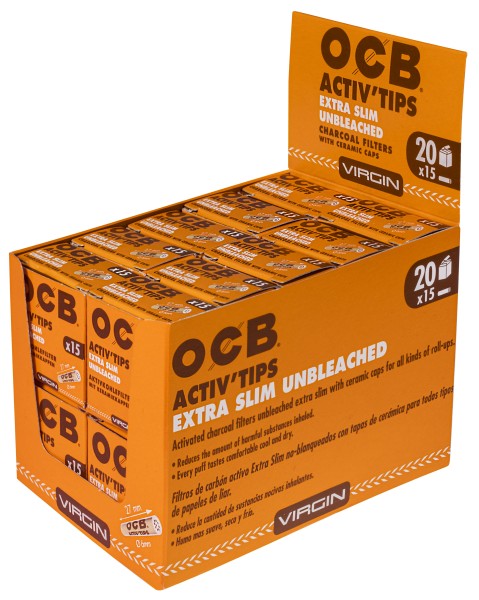 OCB ACTIV TIPS SLIM UNBL-6mm