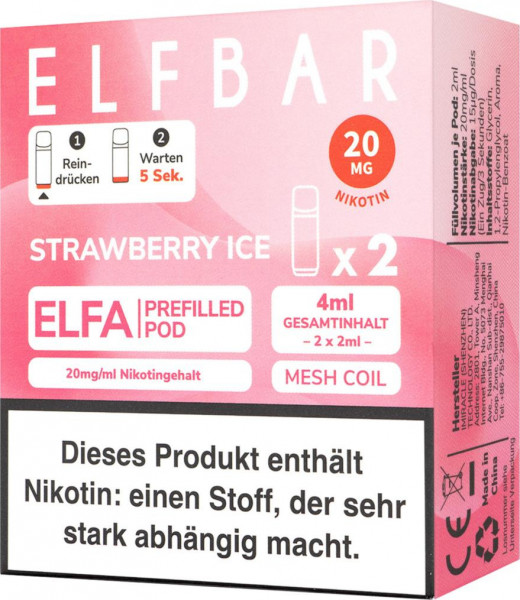 ELFBAR ELFA PODS-STRAWBERRY