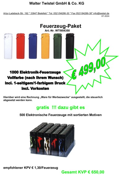 Werbfeuerzeuge