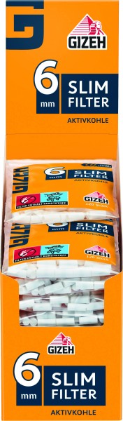 GIZEH SLIM-KOHLEFILTER