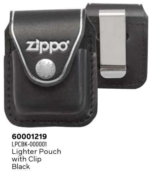 ZIPPO TASCHE CLIP SCHWARZ