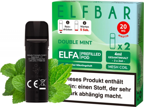 ELFBAR ELFA PODS-DOUBLE MINT
