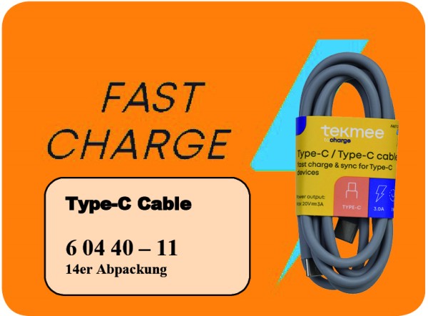 TEKMEE TYP-C LADEKABEL