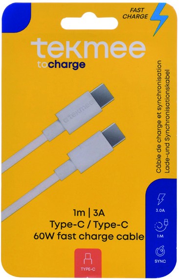 TEKMEE TYP-C KABEL 2m